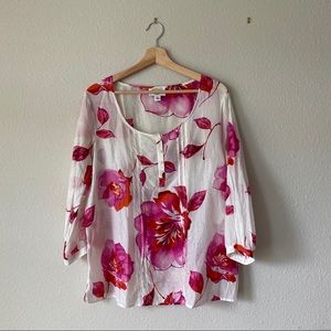 !SALE!  Floral Talbots Flowy Blouse